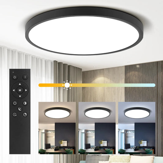 Dimmable Ceiling Light 110V Led Fixture With Remote