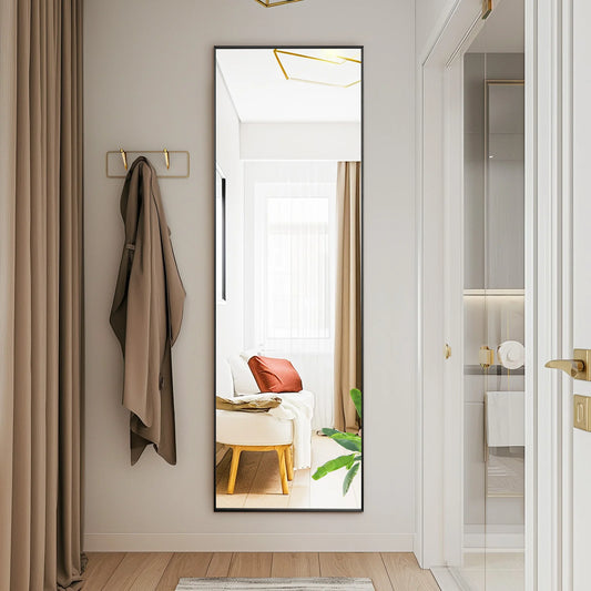 JHK 64"x21" Full Body Wall Mirror Standing Hanging Or Leaning Wall-Mounted Mirrors With Stand