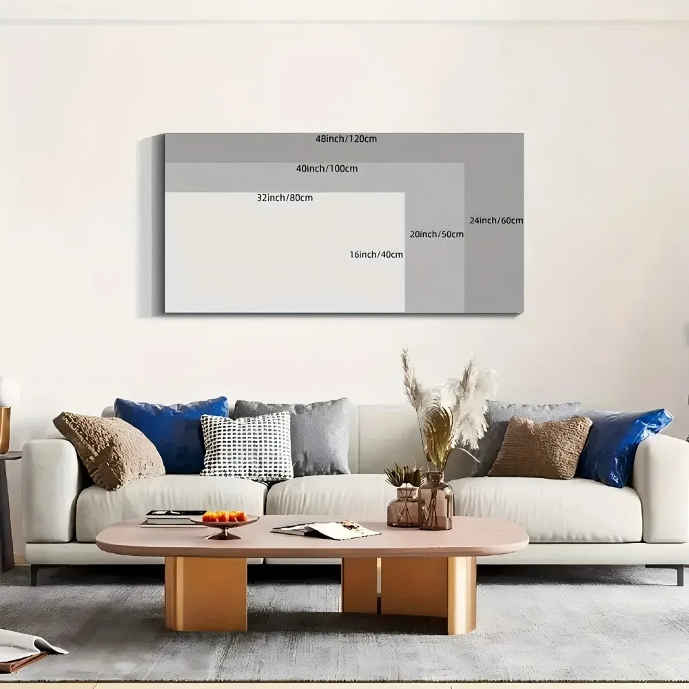 1.5 Inch Thick Frame Print, Floral Canvas Wall Art