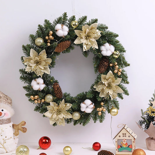 Christmas Wreaths 40CM Light Up for Indoor Outdoor Decoration