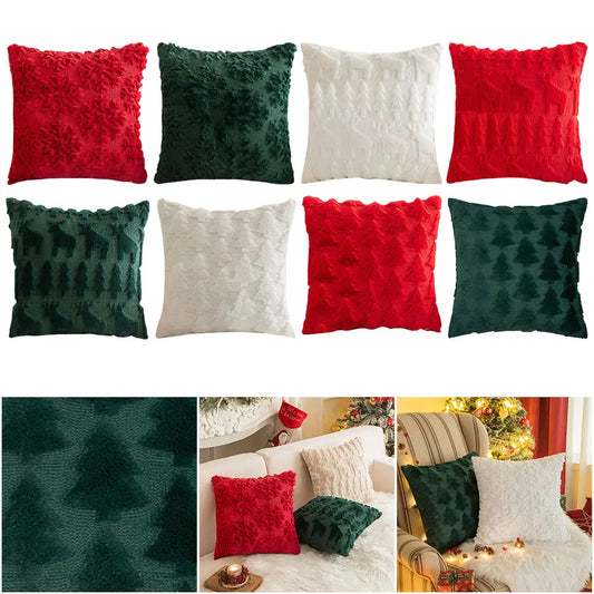 Soft Plush Christmas Couch Pillow Covers