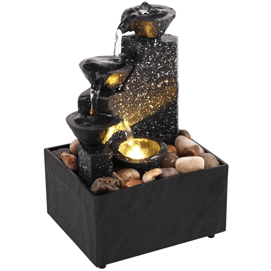 Small Desktop Waterfall Fountain For Family Room Or Bedroom