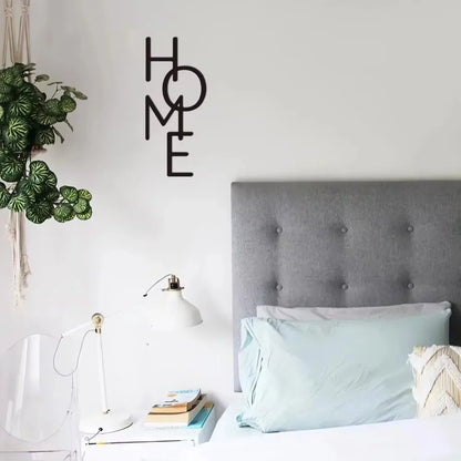 Metal Wall Decor Vertical HOME Sign
