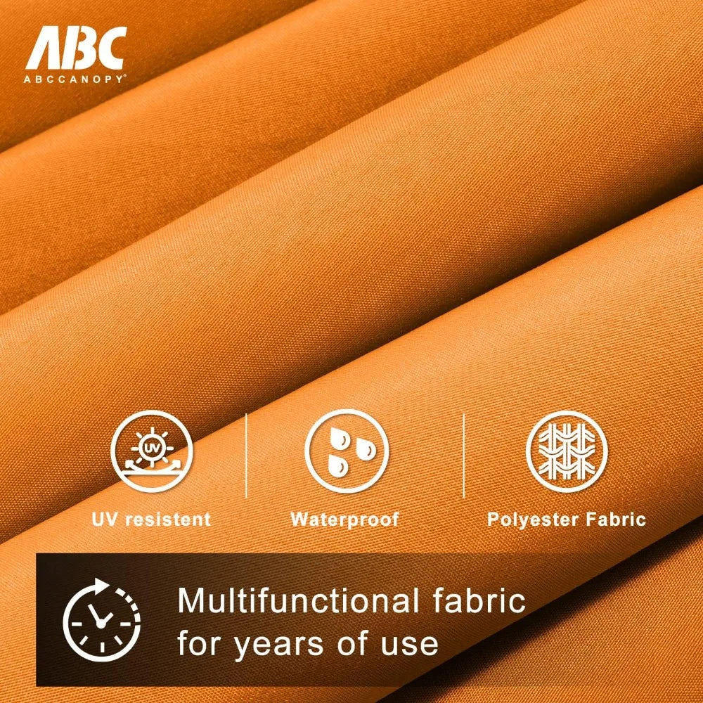 10FT Cantilever Offset Patio Umbrella with Rotate Tilt Base Stand for Garden Lawn Backyard