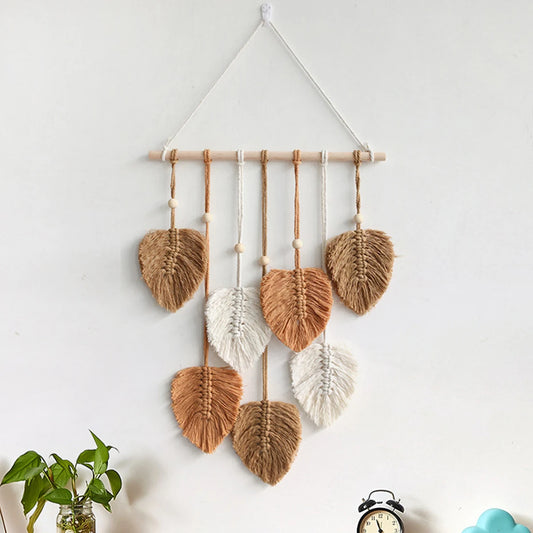 Bohemian-Style Pendant, Hand-Woven Wall Decor
