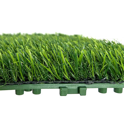 10 Pcs 12 Inch x12 Inch Fake Grass Deck Turf Tiles Interlocking For Garden Lawn Patio Balcony