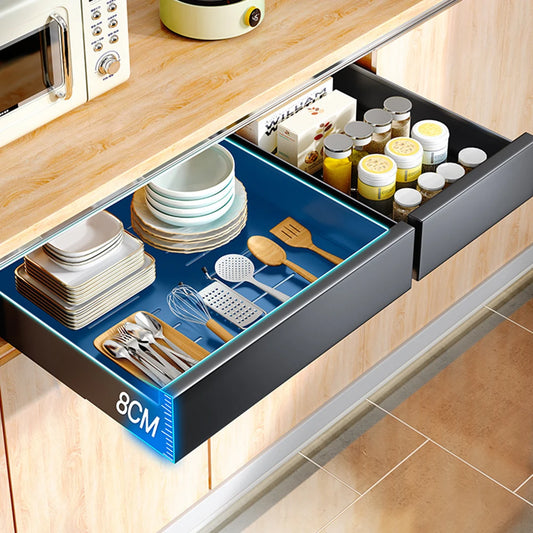 Pull Out Cabinet Organizer Carbon Steel Drawers Slide Out Pantry Shelves