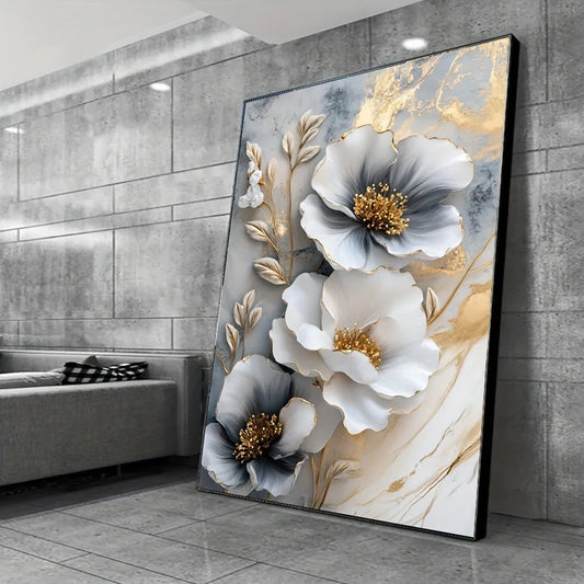 Luxury Floral Canvas Wall Art For Bedroom And Living Room Decoration