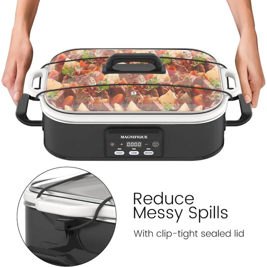 4 Quart Programmable Slow Cooker with Ceramic Baking Dish