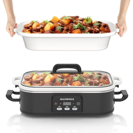 4 Quart Programmable Slow Cooker with Ceramic Baking Dish