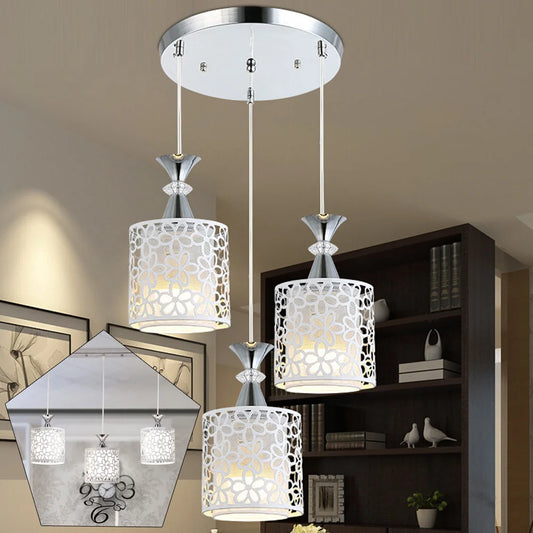 3 Lights E27, Dining Room Chandelier, LED Pendant Lamp