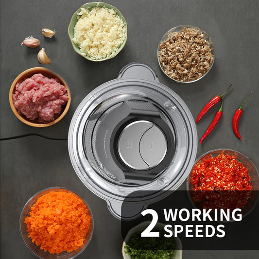 Food Processor Electric Meat Grinder 500W 2 Speed