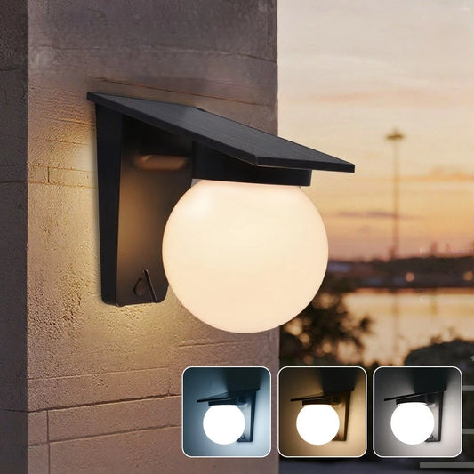 Solar Powered Wall Light Outdoor IP65 Waterproof Wireless  LED Lights for , Fence, Patio, Front Door